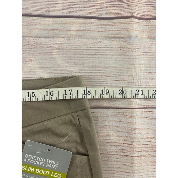 NWT Dickies Women's Slim Boot Leg Beige Pants - 17 - Picture 8 of 13
